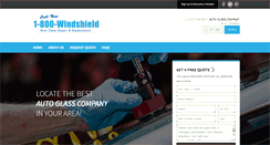 Desktop Screenshot of 1800windshield.com